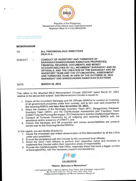 dilg memorandum circular 2023-047|DILG mC 2023.
